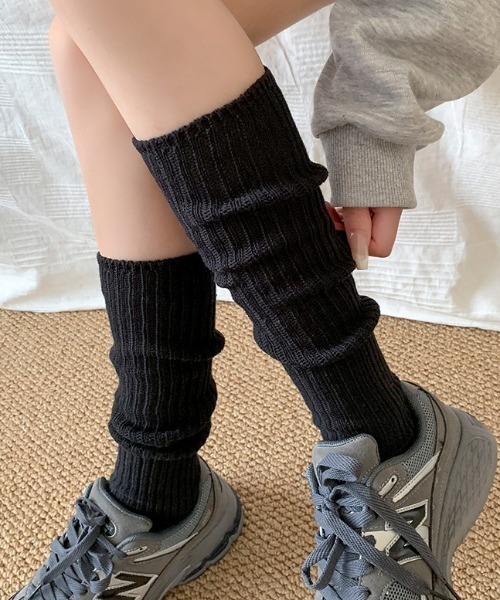 Vipoa(ヴィポア)の「ルーズフィットリブソックス(ソックス/靴下・レディース・ホワイト/グレー/ブラック・FREE)」の2枚目の写真