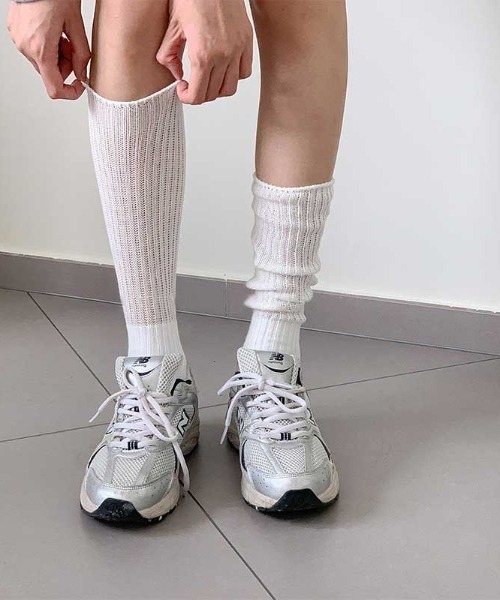 Vipoa(ヴィポア)の「ルーズフィットリブソックス(ソックス/靴下・レディース・ホワイト/グレー/ブラック・FREE)」の7枚目の写真
