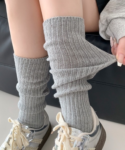 Vipoa(ヴィポア)の「ルーズフィットリブソックス(ソックス/靴下・レディース・ホワイト/グレー/ブラック・FREE)」の18枚目の写真