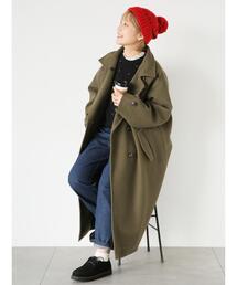 ehka sopo | スタンドカラーコート(その他アウター)
