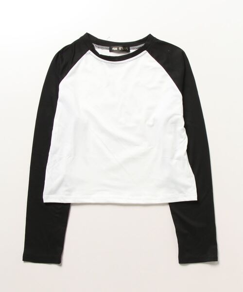 FREE STYLISTS(フリー スタイリスト)の「配色ロングスリーブTシャツ(Tシャツ/カットソー・レディース・ホワイト/グレー・M/L)」の5枚目の写真