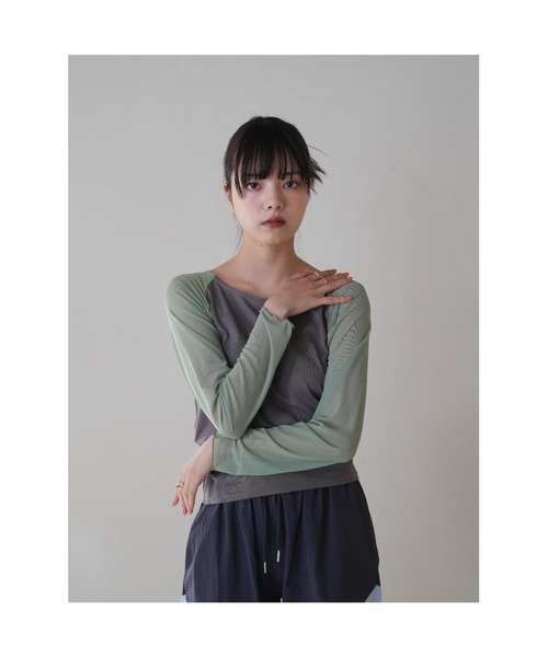 ドットシースルーカットソー　★新品未使用★ シースルー ドット トップス | BrillantSelect Store