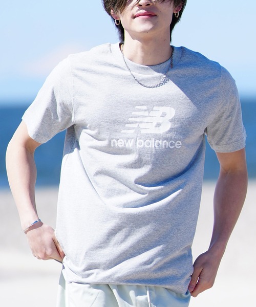 NEW BALANCE（ニューバランス）の「new balance/ニューバランス 半袖Tシャツ ショートスリーブ ロゴプリント MT41502（Tシャツ/カットソー・メンズ・ネイビー/ホワイト/グレー/ブラック・2XL/L/M/XL）」の3枚目の写真