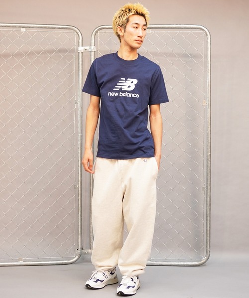 NEW BALANCE（ニューバランス）の「new balance/ニューバランス 半袖Tシャツ ショートスリーブ ロゴプリント MT41502（Tシャツ/カットソー・メンズ・ネイビー/ホワイト/グレー/ブラック・2XL/L/M/XL）」の18枚目の写真