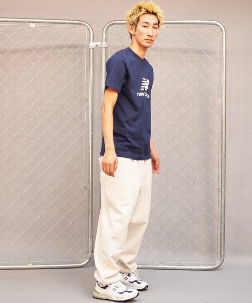 NEW BALANCE（ニューバランス）の「new balance/ニューバランス 半袖Tシャツ ショートスリーブ ロゴプリント MT41502（Tシャツ/カットソー・メンズ・ネイビー/ホワイト/グレー/ブラック・2XL/L/M/XL）」の22枚目の写真