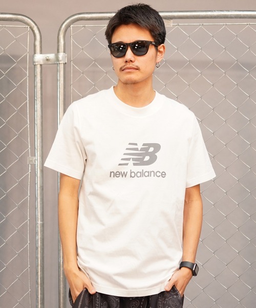 NEW BALANCE（ニューバランス）の「new balance/ニューバランス 半袖Tシャツ ショートスリーブ ロゴプリント MT41502（Tシャツ/カットソー・メンズ・ネイビー/ホワイト/グレー/ブラック・2XL/L/M/XL）」の5枚目の写真