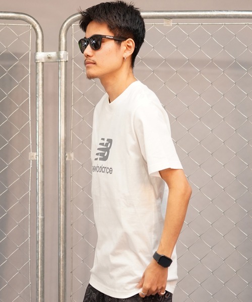 NEW BALANCE（ニューバランス）の「new balance/ニューバランス 半袖Tシャツ ショートスリーブ ロゴプリント MT41502（Tシャツ/カットソー・メンズ・ネイビー/ホワイト/グレー/ブラック・2XL/L/M/XL）」の6枚目の写真