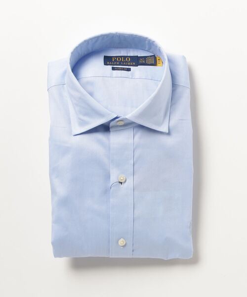 新品 Ralph Lauren 長袖 ビジネスシャツ ブルー 2枚セット リージェント カスタム フィット テクスチャード シャツ（ビジネス