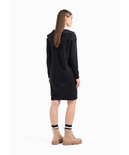 ARMANI EXCHANGE(アルマーニエクスチェンジ)の「【A|X アルマーニ エクスチェンジ】AXロゴ Vネックスウェットワンピース(ワンピース・レディース・ブラック・SMALL/MEDIUM/LARGE/X-SMALL)」の2枚目の写真