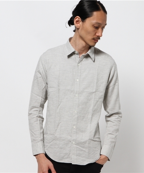 N.HOOLYWOOD(N.ハリウッド)の「●N.HOOLYWOOD / REG SHIRT -SOLID-(シャツ/ブラウス・メンズ・ライトグレー・36/38)」の3枚目の写真