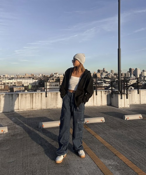 FLEX(フレックス)の「【FLEX】Heavy weight pigmentzip parker(パーカー・メンズ・グレー/ブラック・MEDIUM/LARGE/X-LARGE)」の10枚目の写真