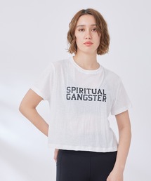 Spiritual Gangster | 【SPIRITUAL GANGSTER】クロップド丈ロゴTシャツ(Tシャツ/カットソー)