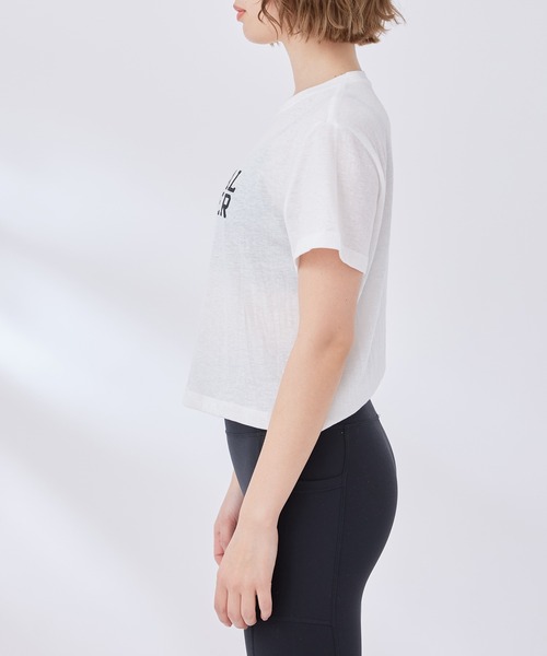 Spiritual Gangster（スピリチュアルギャングスター）の「【SPIRITUAL GANGSTER】クロップド丈ロゴTシャツ（Tシャツ/カットソー・レディース・ホワイト系その他2・S）」の8枚目の写真