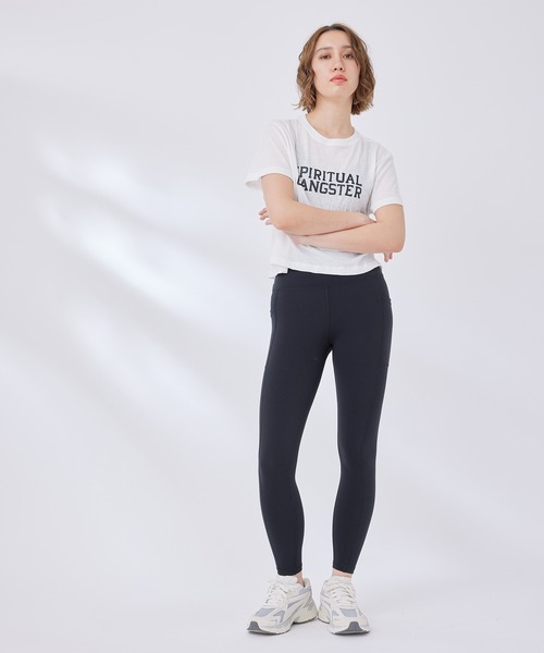 Spiritual Gangster（スピリチュアルギャングスター）の「【SPIRITUAL GANGSTER】クロップド丈ロゴTシャツ（Tシャツ/カットソー・レディース・ホワイト系その他2・S）」の15枚目の写真