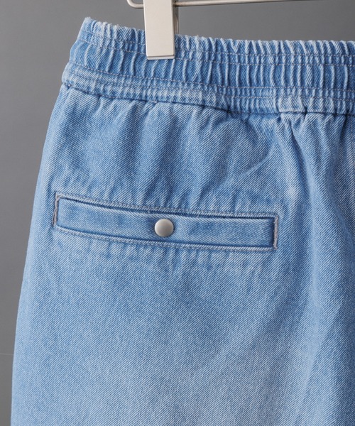 【セール】【コットンUSA】ルーズフィット デニム バギー ショーツ / セットアップ対応（デニムパンツ）｜ADAM ET ROPE'（アダムエロペ）