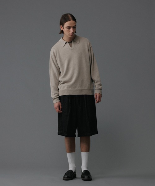 【セール】【コットンUSA】ルーズフィット デニム バギー ショーツ / セットアップ対応（デニムパンツ）｜ADAM ET ROPE'（アダムエロペ）