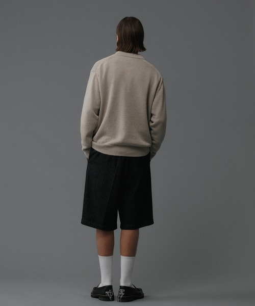 【セール】【コットンUSA】ルーズフィット デニム バギー ショーツ / セットアップ対応（デニムパンツ）｜ADAM ET ROPE'（アダムエロペ）