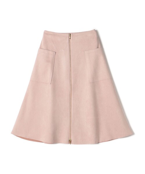 【セール】SHIPS Colors:〈手洗い可能〉フェイクスエード フロントジップ スカート（スカート）｜SHIPS Colors（シップス カラーズ）