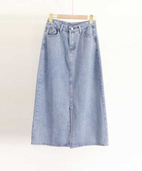Miniministore(ミニミニストア)の「デニムスカート スリット タイトスカート(デニムスカート・レディース・ブラック/サックスブルー/インディゴブルー・L/S/M/XL)」の18枚目の写真