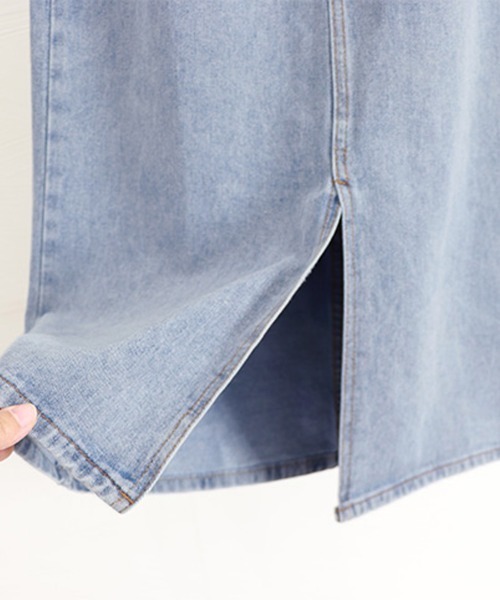 Miniministore(ミニミニストア)の「デニムスカート スリット タイトスカート(デニムスカート・レディース・ブラック/サックスブルー/インディゴブルー・L/S/M/XL)」の21枚目の写真