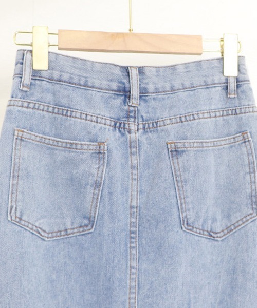 Miniministore(ミニミニストア)の「デニムスカート スリット タイトスカート(デニムスカート・レディース・ブラック/サックスブルー/インディゴブルー・L/S/M/XL)」の22枚目の写真