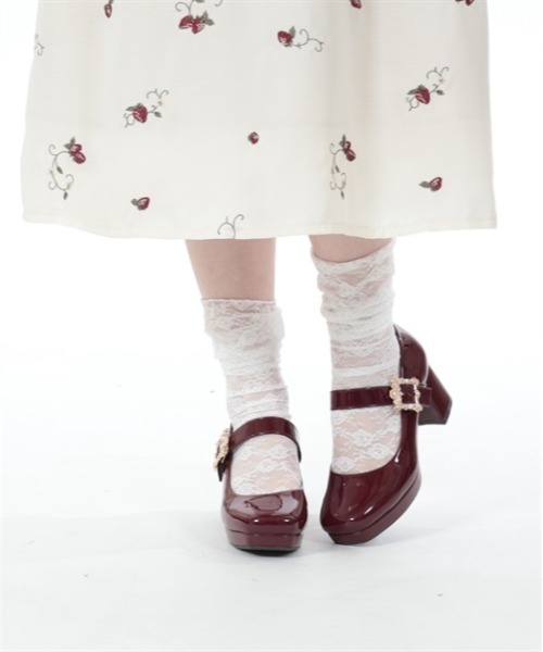 axes femme(アクシーズファム)の「アンティークバックルパンプス(パンプス・レディース・レッド/キナリ/ブラック・LARGE/MEDIUM)」の14枚目の写真