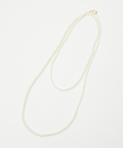 abahouse mavie(アバハウスマヴィ)の「ロングパールネックレス(ネックレス・レディース・ホワイト・フリー)」の3枚目の写真
