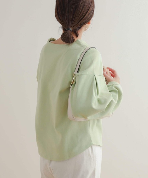 URBAN RESEARCH DOORS（アーバンリサーチドアーズ）の「コットンポンチタックスリーブプルオーバー（Tシャツ/カットソー・レディース・オフホワイト/ブラック/ミント・MEDIUM）」の13枚目の写真