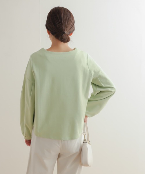 URBAN RESEARCH DOORS（アーバンリサーチドアーズ）の「コットンポンチタックスリーブプルオーバー（Tシャツ/カットソー・レディース・オフホワイト/ブラック/ミント・MEDIUM）」の10枚目の写真