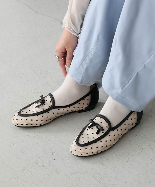 forksy.(フォルクシー)の「【forksy.】シアーリボンパイピングパンプス(パンプス・レディース・アイボリー/アイボリー系/パープル/ブラック系・S/LL/L/M)」の13枚目の写真