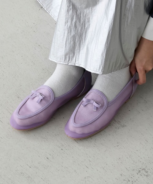forksy.(フォルクシー)の「【forksy.】シアーリボンパイピングパンプス(パンプス・レディース・アイボリー/アイボリー系/パープル/ブラック系・S/LL/L/M)」の18枚目の写真
