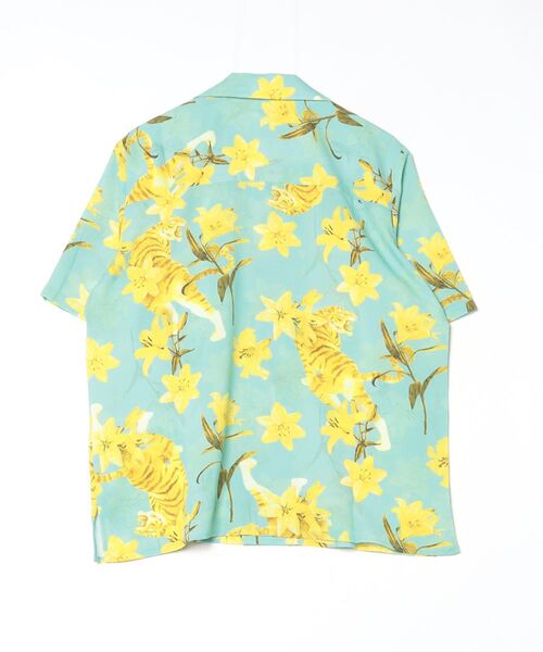 Onitsuka Tiger(オニツカタイガー)の「PRINTED SHIRT / プリンティッドシャツ(シャツ/ブラウス・メンズ・ブラック×ブルー/ライトグリーン系1・S/L/M/XL)」の15枚目の写真