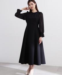 PROPORTION BODY DRESSING | シアー切り替えジャガードワンピース / 1214140316(ワンピース)