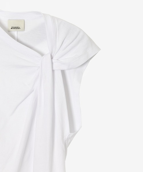 ISABEL MARANT（イザベルマラン）の「ノースリーブカットソー（Tシャツ/カットソー・レディース・ホワイト/ブラック・36/34/38）」の5枚目の写真