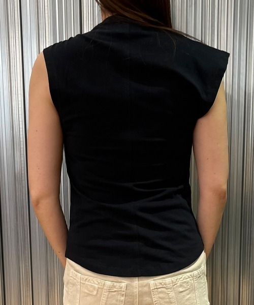 ISABEL MARANT（イザベルマラン）の「ノースリーブカットソー（Tシャツ/カットソー・レディース・ホワイト/ブラック・36/34/38）」の11枚目の写真