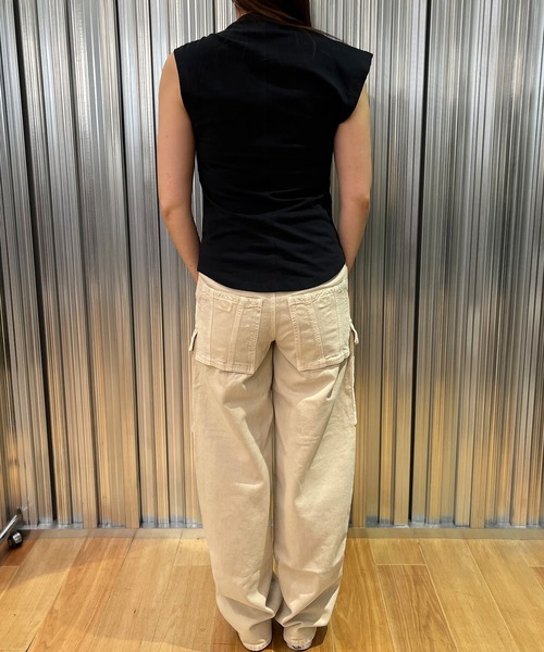 ISABEL MARANT（イザベルマラン）の「ノースリーブカットソー（Tシャツ/カットソー・レディース・ホワイト/ブラック・36/34/38）」の8枚目の写真