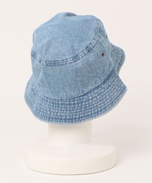 newhattan（ニューハッタン）の「【newhattan】Denim Bucket Hat（ハット・メンズ・ブラック/ブルー/ダークネイビー・M/L）」の4枚目の写真