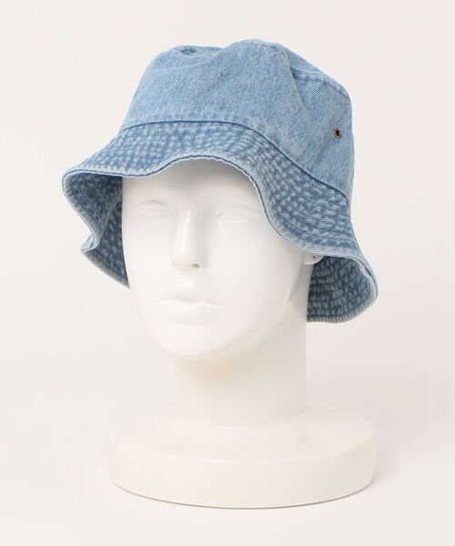 newhattan（ニューハッタン）の「【newhattan】Denim Bucket Hat（ハット・メンズ・ブラック/ブルー/ダークネイビー・M/L）」の5枚目の写真