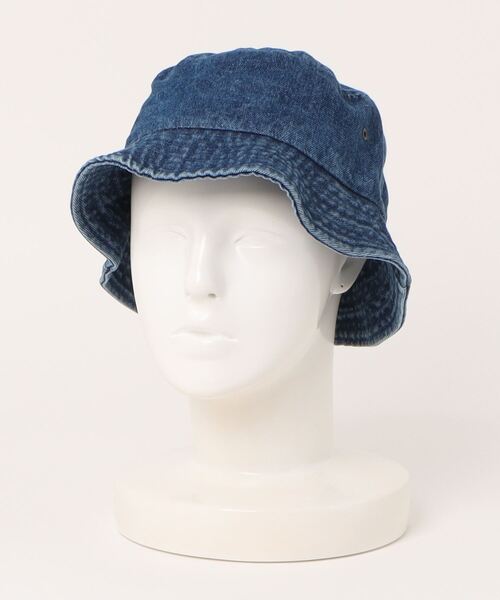 newhattan（ニューハッタン）の「【newhattan】Denim Bucket Hat（ハット・メンズ・ブラック/ブルー/ダークネイビー・M/L）」の6枚目の写真