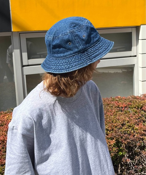 newhattan（ニューハッタン）の「【newhattan】Denim Bucket Hat（ハット・メンズ・ブラック/ブルー/ダークネイビー・M/L）」の12枚目の写真