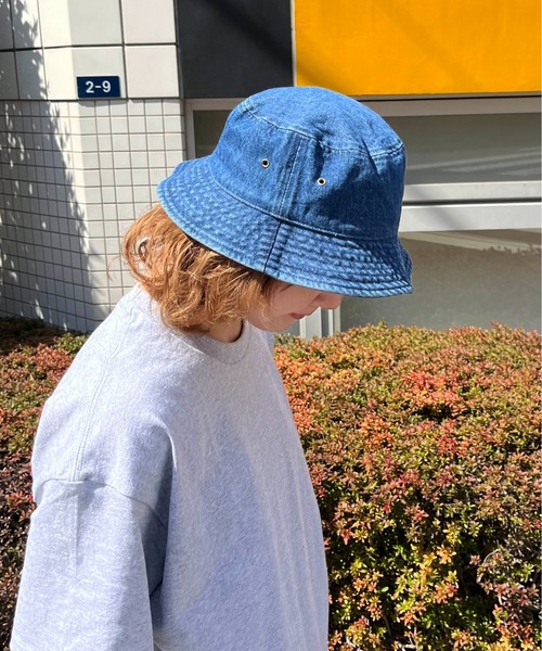 newhattan（ニューハッタン）の「【newhattan】Denim Bucket Hat（ハット・メンズ・ブラック/ブルー/ダークネイビー・M/L）」の14枚目の写真