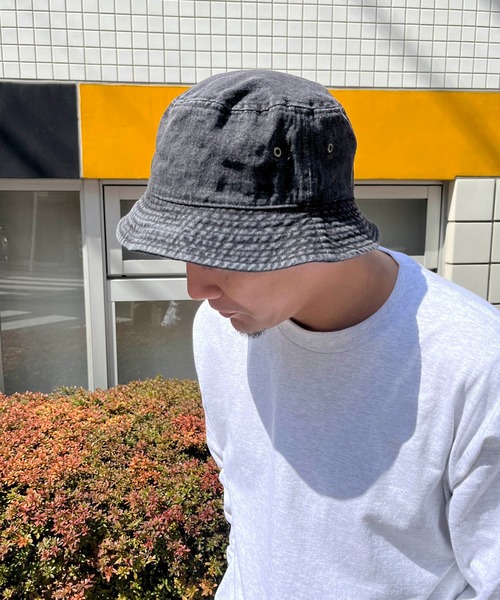 newhattan（ニューハッタン）の「【newhattan】Denim Bucket Hat（ハット・メンズ・ブラック/ブルー/ダークネイビー・M/L）」の8枚目の写真