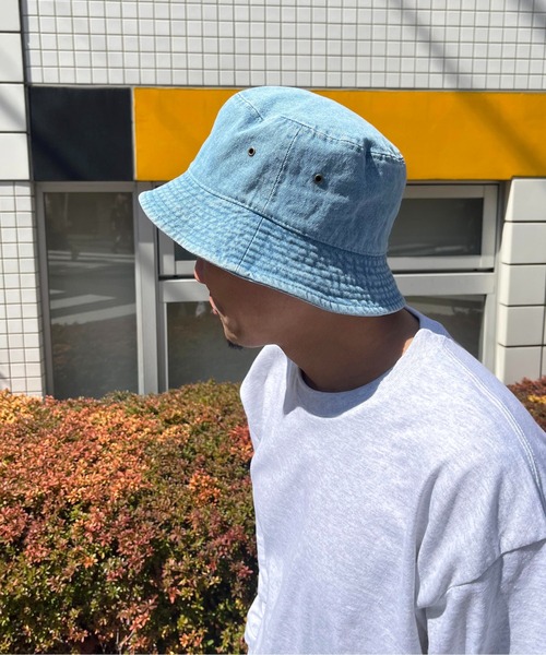 newhattan（ニューハッタン）の「【newhattan】Denim Bucket Hat（ハット・メンズ・ブラック/ブルー/ダークネイビー・M/L）」の15枚目の写真