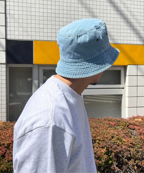 newhattan（ニューハッタン）の「【newhattan】Denim Bucket Hat（ハット・メンズ・ブラック/ブルー/ダークネイビー・M/L）」の18枚目の写真