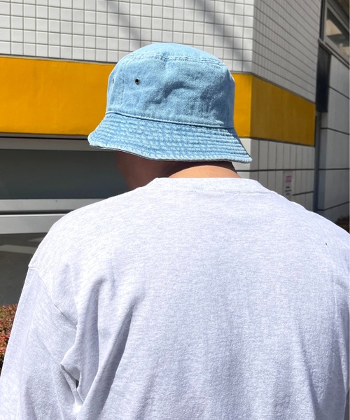 newhattan（ニューハッタン）の「【newhattan】Denim Bucket Hat（ハット・メンズ・ブラック/ブルー/ダークネイビー・M/L）」の17枚目の写真
