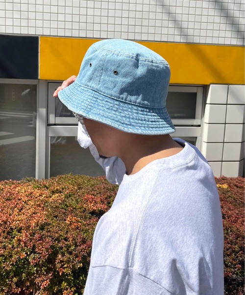 newhattan（ニューハッタン）の「【newhattan】Denim Bucket Hat（ハット・メンズ・ブラック/ブルー/ダークネイビー・M/L）」の16枚目の写真
