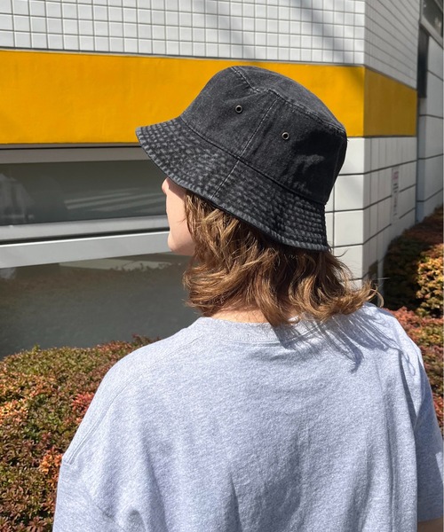newhattan（ニューハッタン）の「【newhattan】Denim Bucket Hat（ハット・メンズ・ブラック/ブルー/ダークネイビー・M/L）」の21枚目の写真