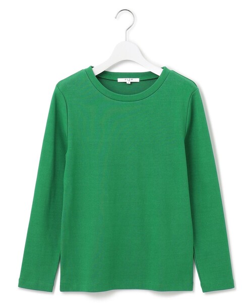 23区(ニジュウサンク)の「【SLOW/一部店舗限定】ミドルフライスジャージー 長袖カットソー(Tシャツ/カットソー・レディース・ライトグレー系1/ブラック系1/グリーン系/ホワイト系・40/38)」の11枚目の写真