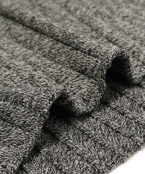 ROPE' PICNIC（ロペピクニック）の「フロントジップショート丈メランジニットプルオーバー（ニット/セーター・レディース・ブラック系その他/ライトグリーン/ブラウン・38）」の9枚目の写真