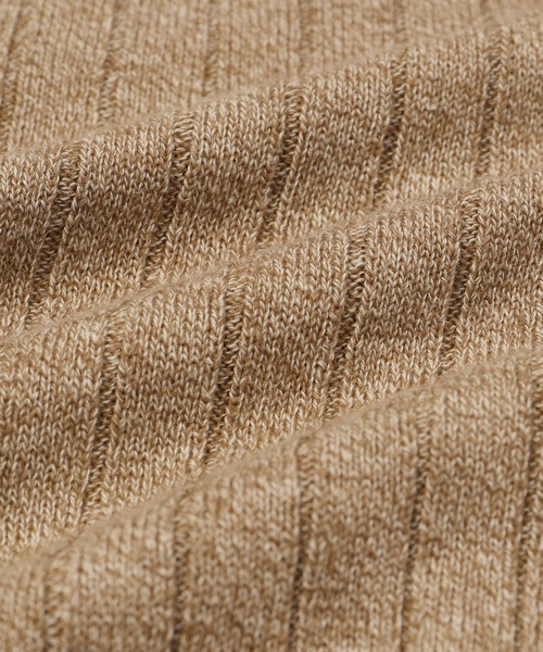 ROPE' PICNIC（ロペピクニック）の「フロントジップショート丈メランジニットプルオーバー（ニット/セーター・レディース・ブラック系その他/ライトグリーン/ブラウン・38）」の11枚目の写真